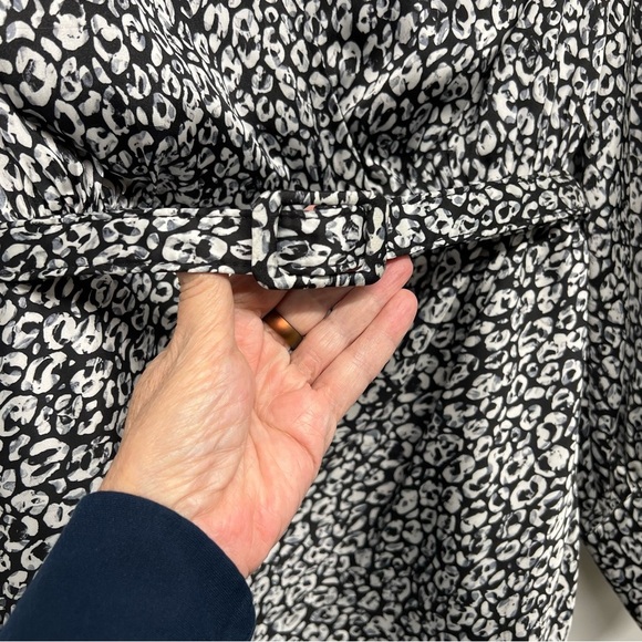 L’Academie Revolve Joyce Abstract Cheetah Long Sleeve Mini Dress Women’s Medium - Picture 8 of 10